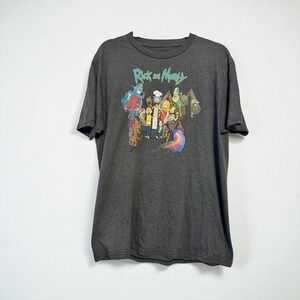 Rick and Morty BBQ‎ Adult Swim Group Character Shirt L